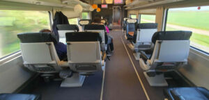 Business vůz v soupravě Leo Express Talgo