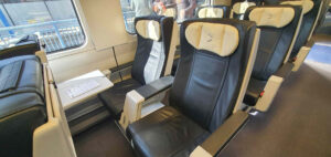 Business vůz v soupravě Leo Express Talgo