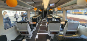 Business vůz v soupravě Leo Express Talgo