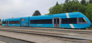 Dveře a nástupní prostor v soupravě Arriva 848