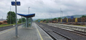 Nástupiště 2a na nádraží v Bylnici