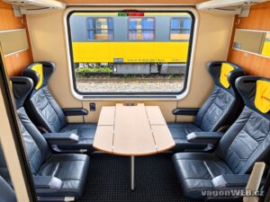 Sedadla Standard ve vlacích RegioJet. Foto RegioJet.